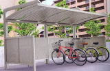 駐輪場　サイクルポート　ＲＳ-Ｒタイプ　乱雑な自転車置き場をきれいに見せるサイドパネル付
