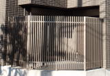 テラススクリーン外構写真　神奈川県横浜市中区本牧　旭化成ヘーベルハウスでご新築の外構写真　東洋エクステリア（ＴＯＥＸ）　ブログコートＭ１型）　：エクステリア横浜